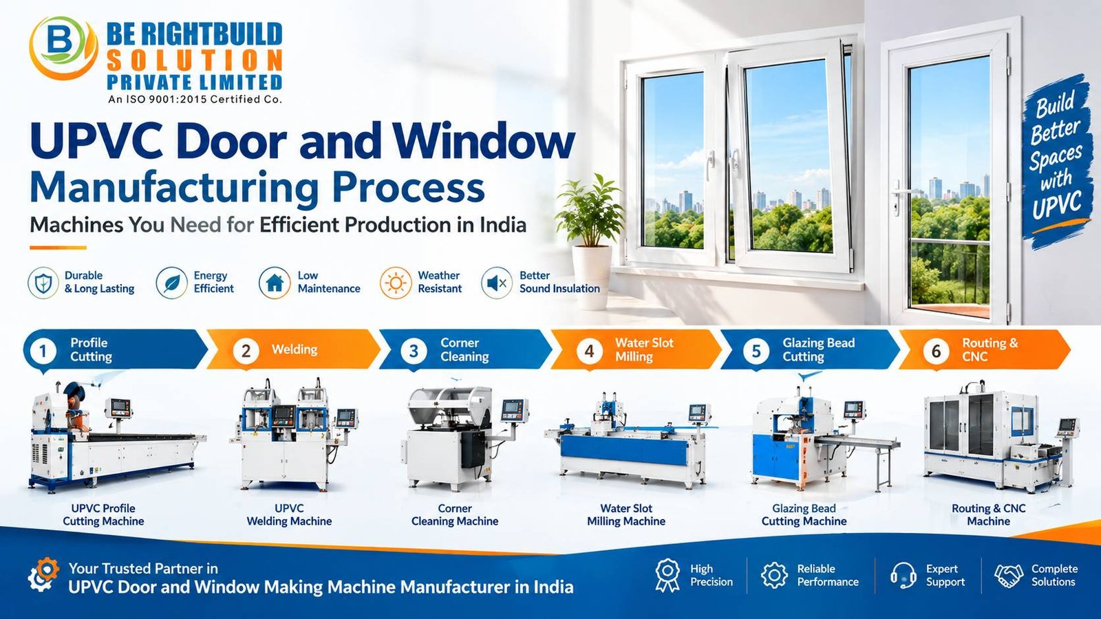 Best UPVC Window Making Machine Manufacturer in India